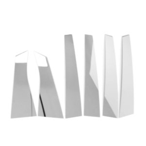 Chevrolet Impala Pillar Trims - Omac - Gloss - Silver - '06-'13 Chevrolet Impala Pillar Trims - Omac - Gloss - Silver - '06-'13